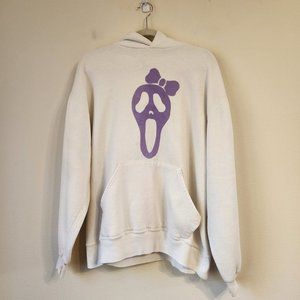 Russell Athletic Women's Sweatshirt Hoodie,Graphic Print, size L, White, Casual